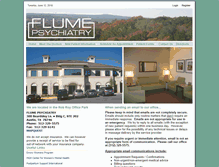 Tablet Screenshot of flumepsychiatry.com